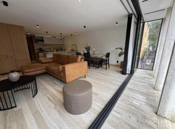 Departamento en Venta de 2 habitaciones Roma Norte · Departamento Exterior con Balcón en Estancia y Patio Interior en Recámara Secun