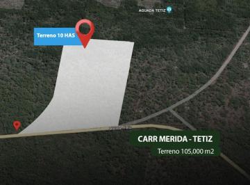 Terreno / Lote , Mérida · Terreno Industrial en Venta Carretera Merida - Tetiz F - 47