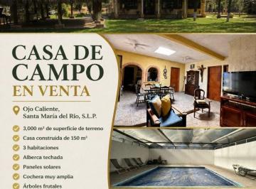 Quinta de 3 habitaciones, Santa María del Río · Casa de Campo con Alberca en Ojo Caliente, Santa María del Rio, S. L. p.