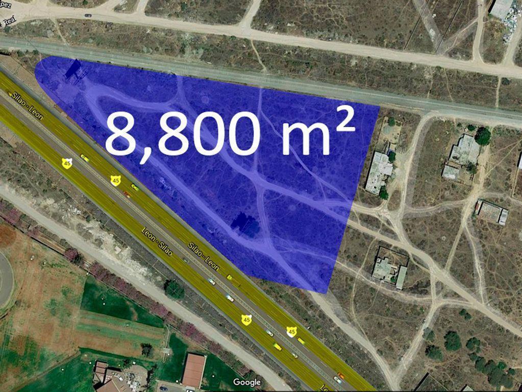 Land for Sale on León - Silao Highway, 8,800 m&sup2;