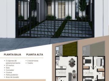 Casa de 3 habitaciones Venta MN 1,580,000 · El Venado. 99 m² Terreno. 2niveles. 3rec. Nueva Al Sur de Pachuca Todos Creditos. Proyecto.