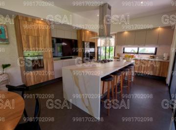 Casa en condominio de 4 habitaciones, Benito Juárez · Casa en Venta 4 Recámaras 4.5 Baños Alberca Jardin Aqua Cumbres Huayacan Cancun