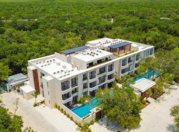 Departamento · 87m² · 2 Recámaras · 1 Estacionamiento · Departamento de Lujo en Venta en Planta Baja y Jardín. Aldea Zamá, Tulum.