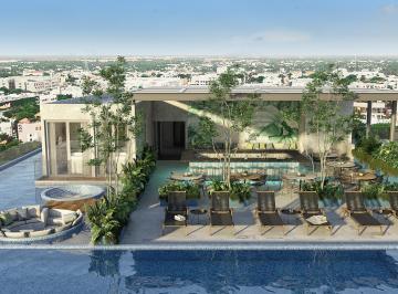 Departamento de 1 habitación, Solidaridad · Estudio Vista Parcial Al Mar, Preventa, Playa del Carmen Centro