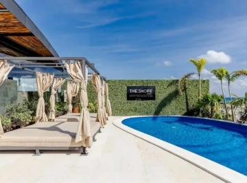Departamento de 1 habitación, Solidaridad · Estudio en The Shore Condominio, Amueblado y Equipado, con Balcón.