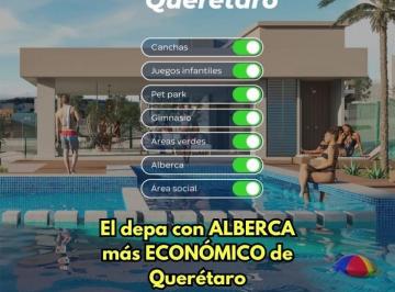 Departamento de 2 habitaciones, Querétaro · El Depa Mas Economico de Querétaro con Alberca y Gimnasio