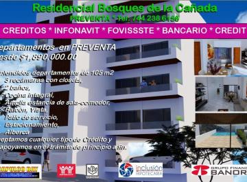 Departamento de 3 habitaciones, Acapulco de Juárez · Departamentos Nuevos en Bosques de La Cañada, 3rec 3 Bñs, Cualquier Credito.