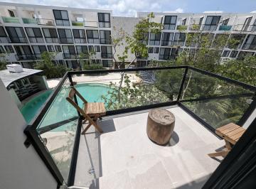 Departamento · 81m² · 1 Recámara · Precio de Oportunidad Estudio de 2 Plantas con Jacuzzi en The Waves, Tulum