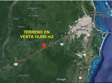 Terreno / Lote · 1m² · 10 Estacionamientos · Terreno en Venta, 14,050 m², con 112 m Frente a Carretera Mérida - Cancún