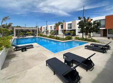 Casa en condominio · 145m² · 3 Recámaras · 1 Estacionamiento · Casa Nueva en Venta Coto Familiar con Alberca Seguridad 24/7 Flamingos Residencial Nuevo Vallarta Bu