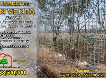 Terreno / Lote , Polotitlán · Polotitlan, Edomex. Venta de 8 Has Sobre Carretera Federal 55, con Mina de Arena