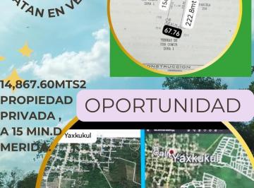 Terreno / Lote · 14867m² · Excelente Terreno en Venta Merida, Yaxkukul (Gvt - 1257)