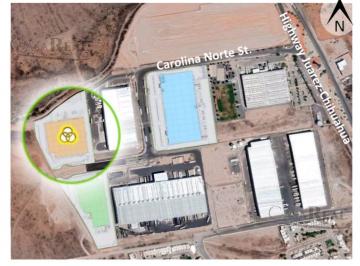 Bodega comercial · 10679m² · 128 Estacionamientos · Nave Industrial en Renta en Complejo Industrial Norte Chihuahua