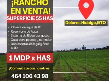 Rancho , Dolores Hidalgo Cuna de la Independencia Nacional · Rancho Agricola en Venta, Dolores Hidalgo, Gto.