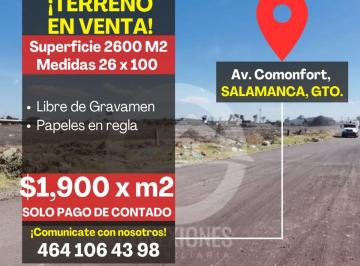 Terreno / Lote , Salamanca · Terreno en Venta, Av Comonfort, Salamanca, Gto.