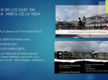 Local comercial · 89 Estacionamientos · Local en Renta en Plaza Arbol de La Vida, Metepec Estado de Mexico