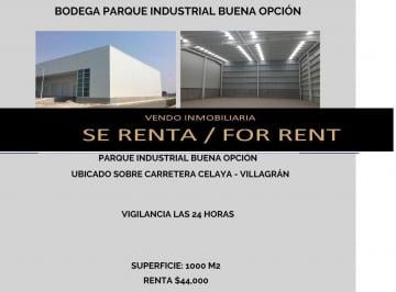 Nave industrial · 1000m² · Se Renta Bodega Industrial