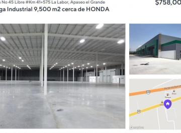 Local comercial · 11772m² · Se Renta Bodega Industrial en La Labor Apaseo El Grande Gto.