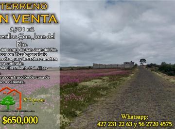 Terreno / Lote , San Juan del Río · Potrerillos, San Juan del Rio. Terreno en Venta de 8,781 m² a Excelente Precio.