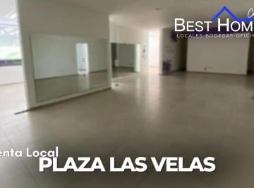 Local comercial · 162m² · 2 Recámaras · Local en Renta de 162 M&sup2;,plaza Las Velas con Bodega, cancún