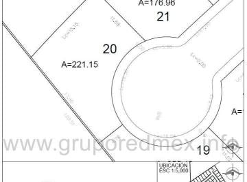 Terreno / Lote , Querétaro · Lote 20 en Equina, Fraccionamiento La Vista Residencial, Condominio Magdala