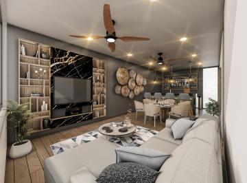 Sala, Comedor y Cocina · Villa en Venta en Castelnovo. Temozón Norte, Mérida