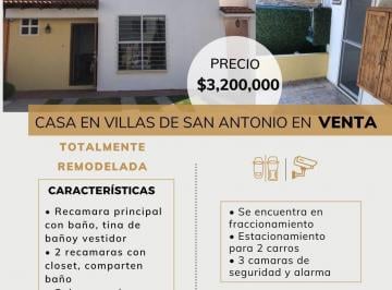 Casa · 3 Recámaras · 2 Estacionamientos · Casa en Villas Se San Antonio