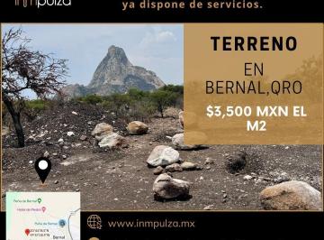 Terreno / Lote · 1000m² · 5 Terrenos en Bernal, Queretaro Para Proyecto Residencial
