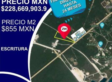 Terreno / Lote · 267450m² · 26 Hectáreas en Playa del Carmen
