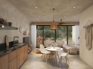 Departamento · 46m² · 1 Recámara · Condos 1 Recamara Zen Tulum Preventa, Amueblado Esencial y Totalmente Equipado