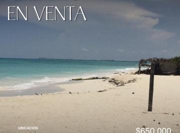 Terreno / Lote · 2000m² · 1 Estacionamiento · Terreno en Venta Frente Al Mar en Isla Blanca, Cancún