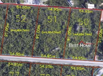 Terreno / Lote · 4985m² · 1 Recámara · 1 Estacionamiento · 3 Terrenos en Venta de 4,985 m² en Nazareth, Cancún