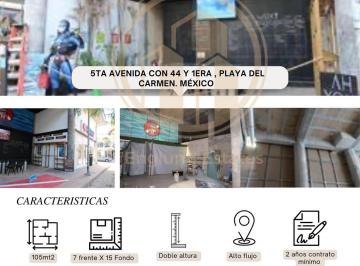 Local comercial · 228m² · Local Playa del Carmen 5a Av Entre 44 y 1a Av