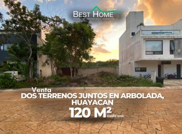 Terreno / Lote · 120m² · Terreno en Venta en Residencial Arbolada, Av Huayacán Cancún