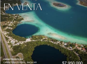 Terreno / Lote · 210m² · 5 Recámaras · 1 Estacionamiento · Terreno de 2200 m² en Venta con Construcción en Bacalar
