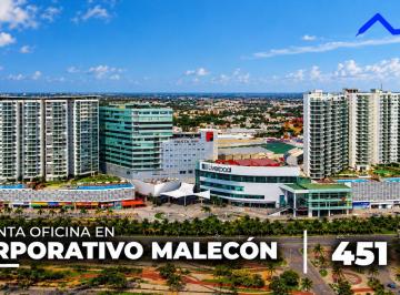 Oficina · 451m² · 16 Estacionamientos · Oficina de 451 m² en Renta en Corporativo Malecón, Av Bonampak Cancún