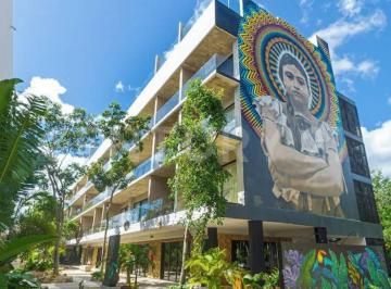 Departamento · 32m² · 1 Recámara · 1 Estacionamiento · Renta Estudio Amueblado con Balcón Privado en Tuk Tulum