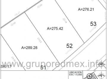 Terreno / Lote , Querétaro · Lote 52, Fraccionamiento La Vista Residencial, Condominio Magdala
