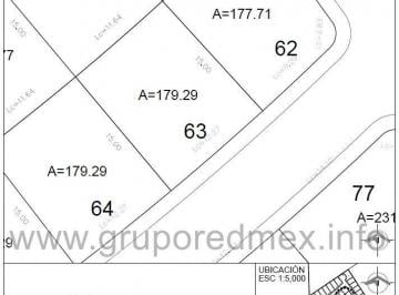 Terreno / Lote , Querétaro · Lote 63, Fraccionamiento La Vista Residencial, Condominio Magdala