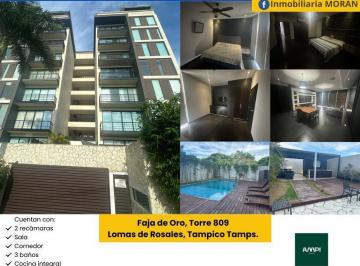 Departamento · 160m² · 2 Recámaras · Departamento en Renta en Lomas de Rosales, Tampico, Tamps.