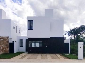 Casa · 122m² · 2 Recámaras · 2 Estacionamientos · Entrega Inmediata Venta Casa - Residencia Modelo Ambar en Privada Tagora, Conkal Norte Yucatan