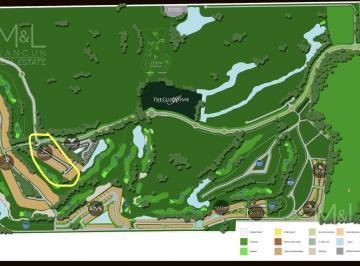 Terreno / Lote · 375m² · Terreno en Venta Cancún Country Club con Campo de Golf. El Katan 375 m²