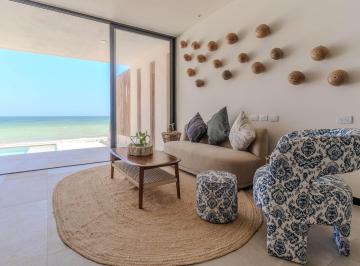 Departamento · 197m² · 3 Recámaras · 2 Estacionamientos · Lujosa Villa Frente Al Mar de Telchac Puerto con 3 Habitaciones - Azul - - (4)