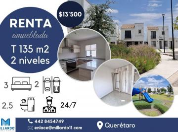 Casa en condominio de 3 habitaciones, El Marqués · Renta Casa Amueblada Residencial Provenza Querétaro $13,500