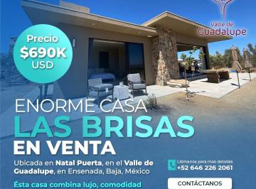Casa , Ensenada · Venta de Casa Las Brisas en Natal Puerta, Valle de Guadalupe – Oportunidad Única