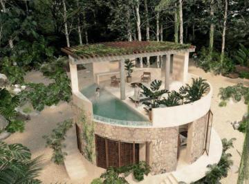 Villa de 1 habitación, Tulum · En Venta Villa Circular de 88 m² a 15 Minutos de Tulum