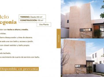 Casa · 175m² · 3 Recámaras · Casa Begonia en Dzitya Merida