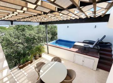 Departamento de 1 habitación, Tulum · Penthouse de Una Recámara con Amenidades de Lujo En la Veleta, Tulum.