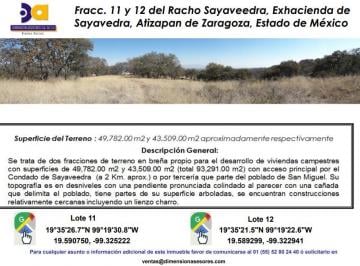 Terreno / Lote , Atizapán de Zaragoza · Se Venden Dos Terrenos Campestres / Derechos Litigiosos