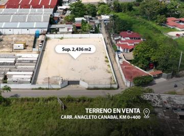 Terreno / Lote , Villahermosa · Terreno en Venta Sup. 2,436 m², Carr. Anacleto Canabal F - 654